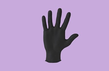 Ventyv® Black Nitrile Powder-Free PLUS 5.0 Exam Gloves (Bull) - Small